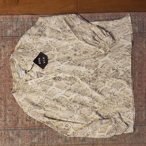 Snakeskin Patterned Blouse